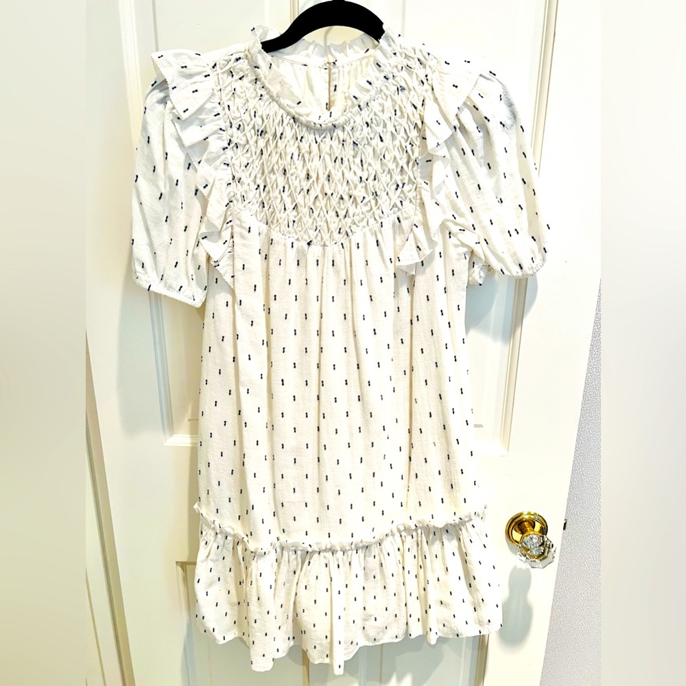 Saylor Smocked mini dress